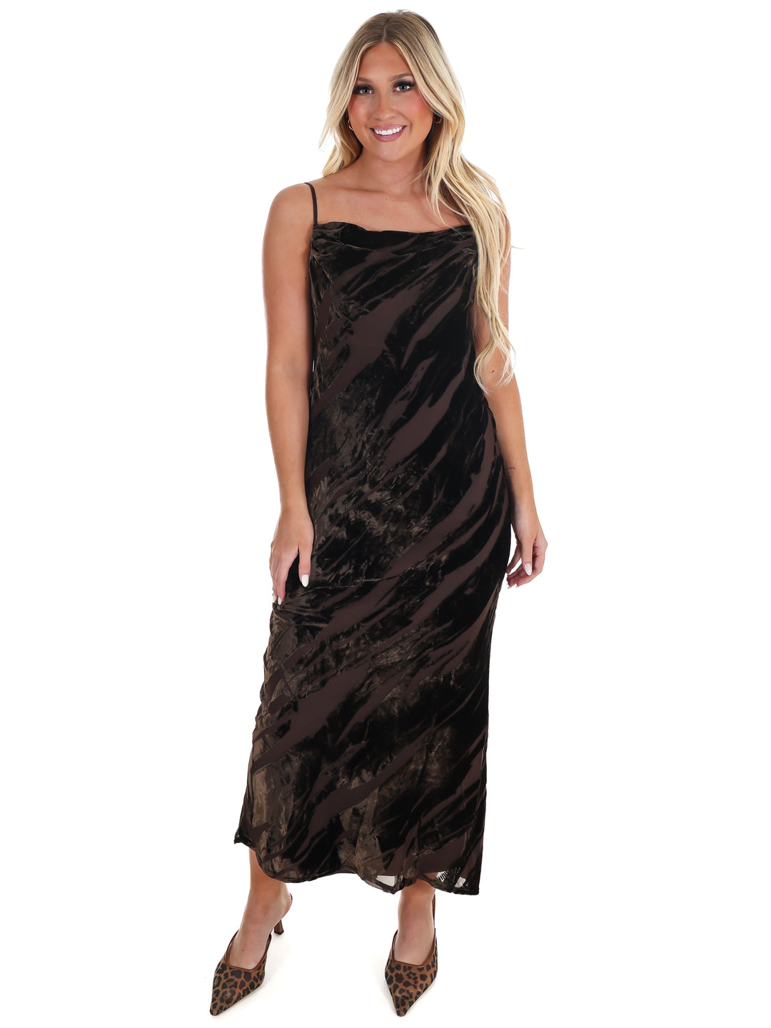 Dress to Impress Suede Textured Midi Dress