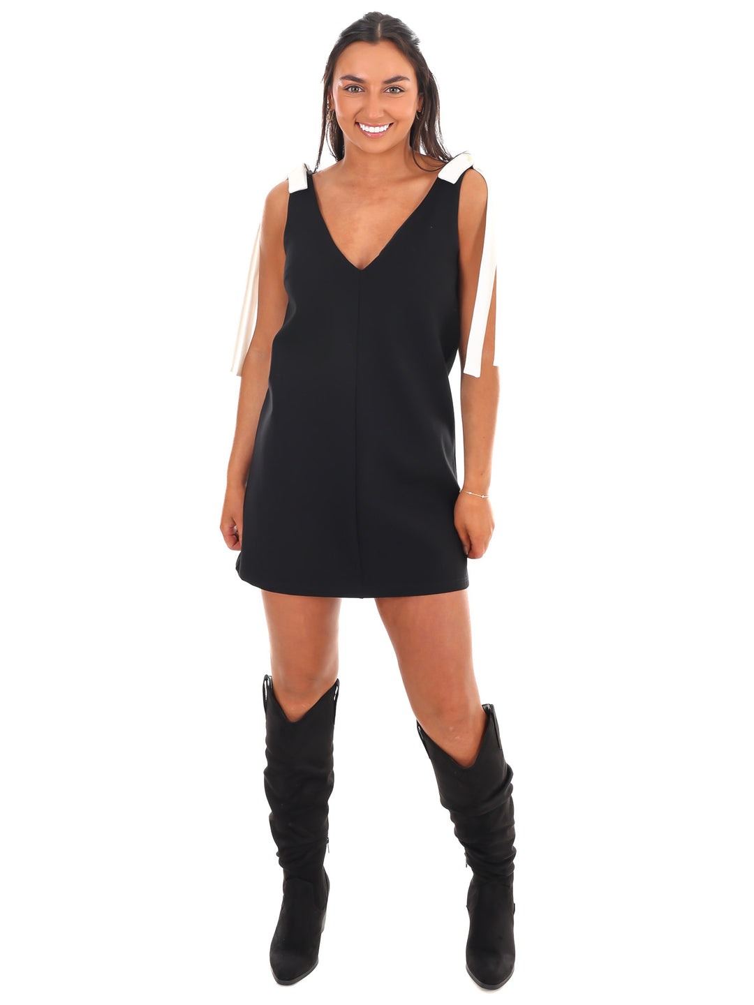 Have You Heard V-Neck Mini Dress