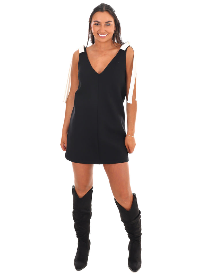 Have You Heard V-Neck Mini Dress