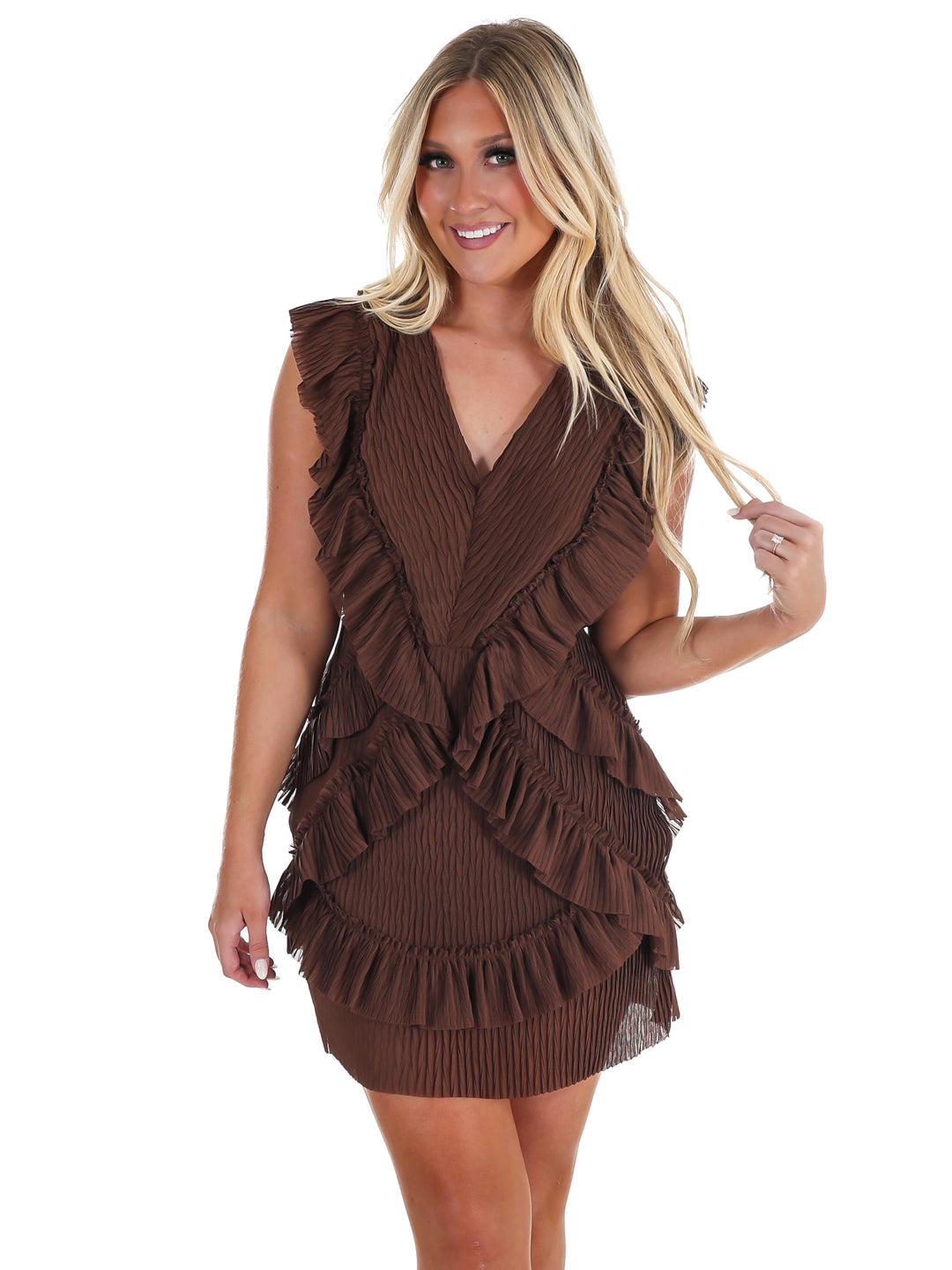 Something to Remember V-Neck Mini Dress