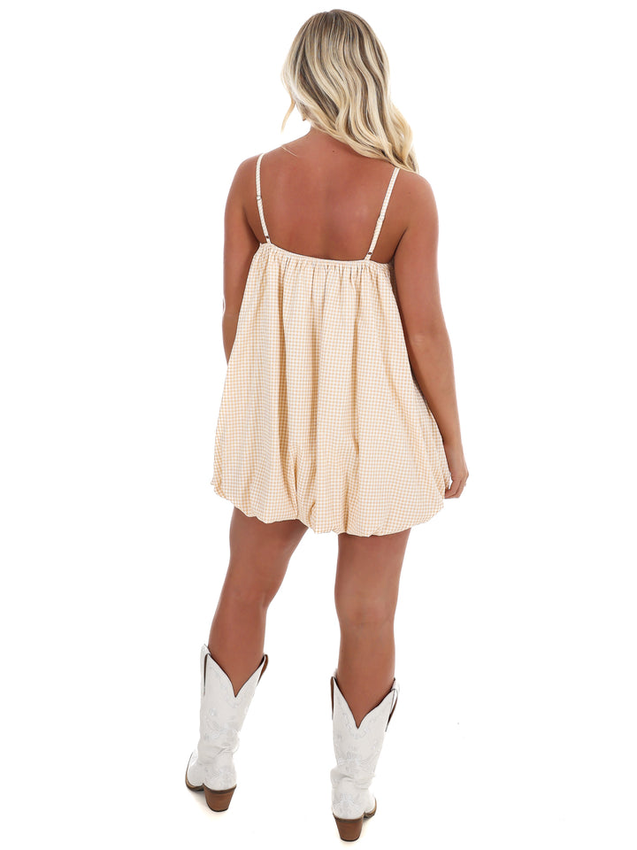 Sweet On You Bow Bubble Mini Dress