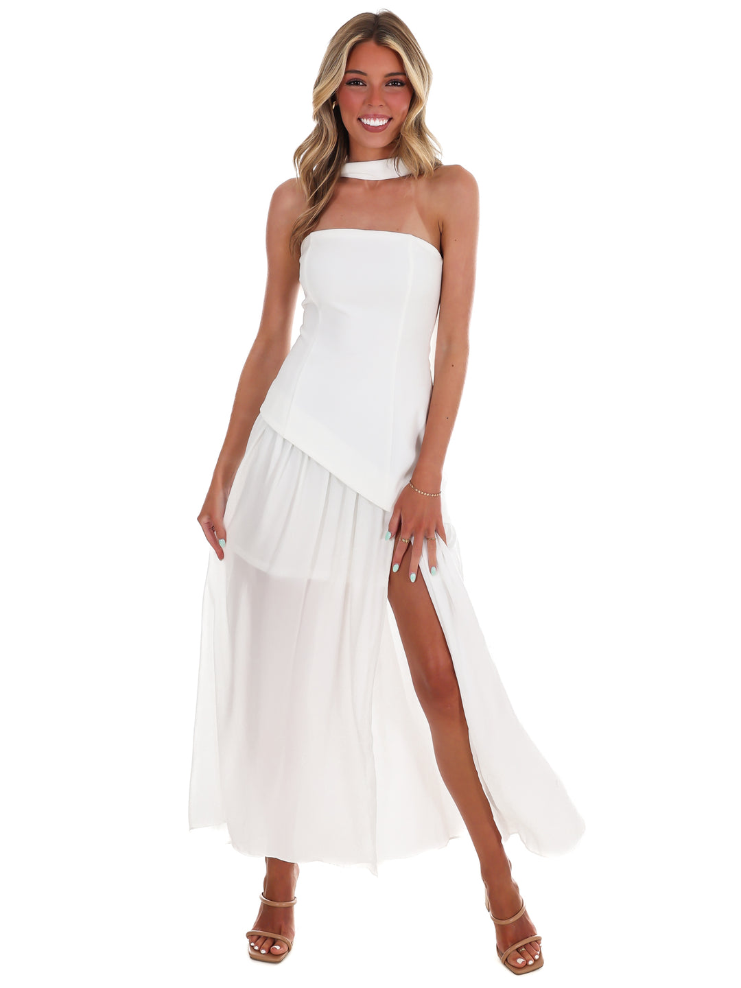 Jet Set Gathered Maxi Dress