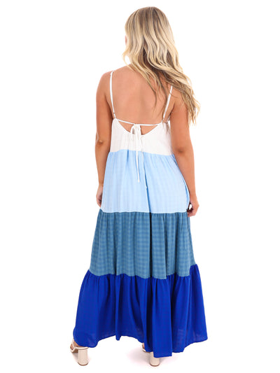 Into the Blue Maxi Dress