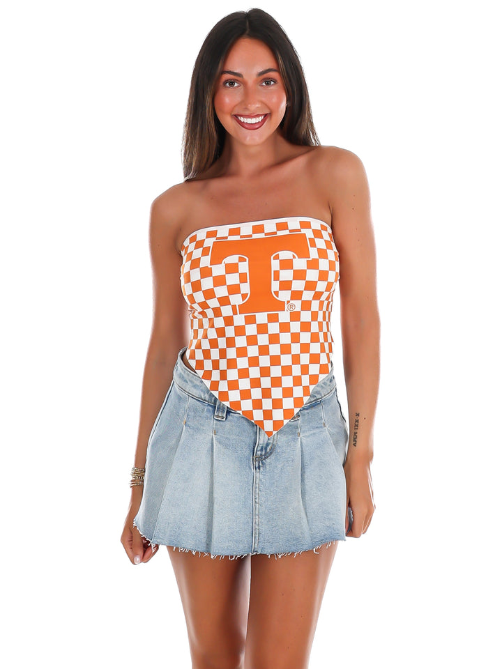 Checker Power T Bandana Top