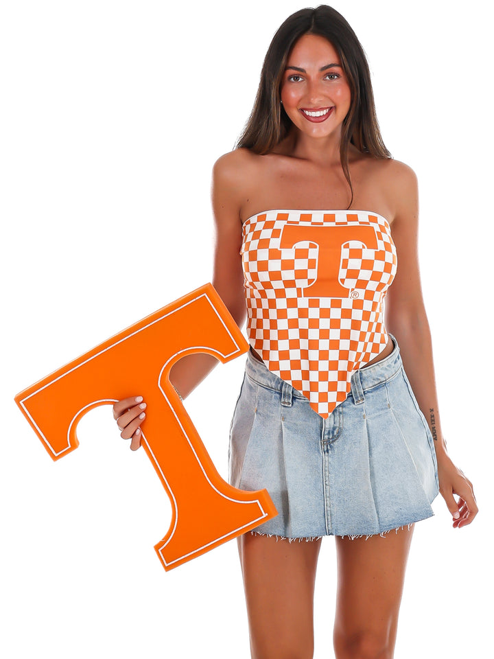 Checker Power T Bandana Top