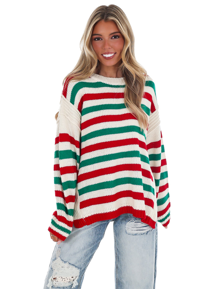 Jolly Days Candy Stripe Sweater