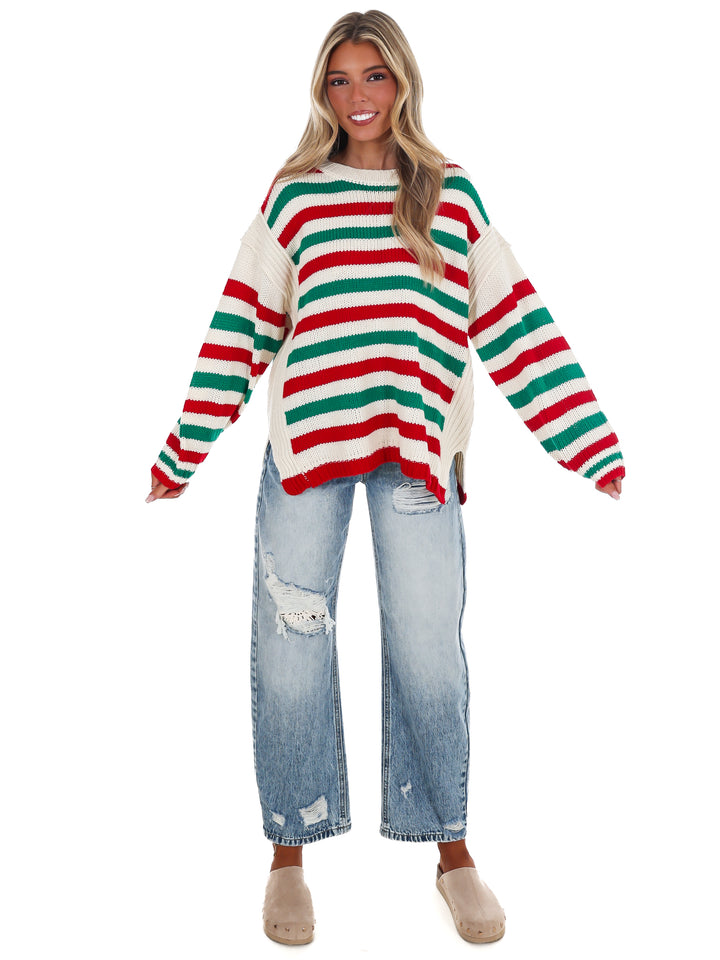 Jolly Days Candy Stripe Sweater