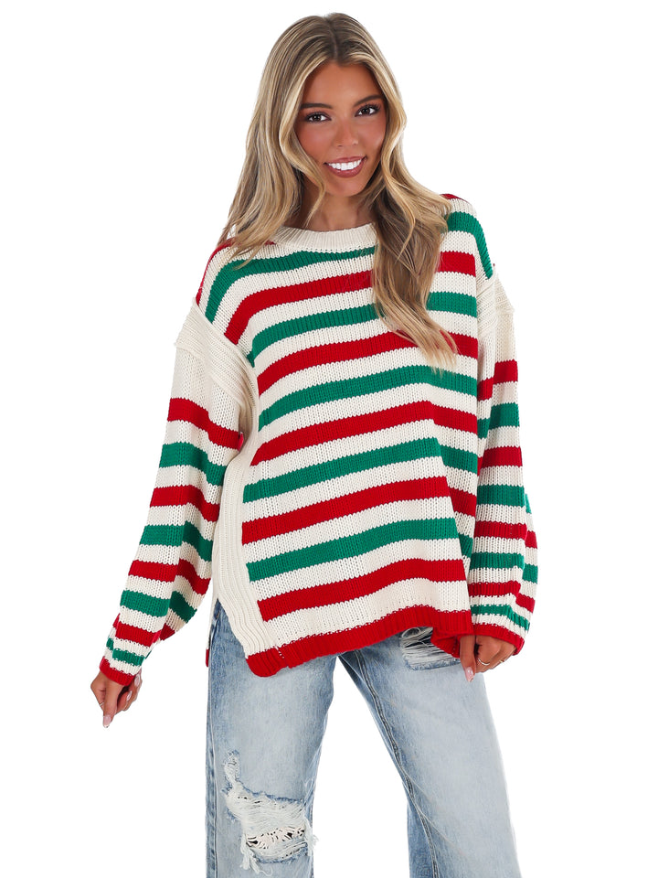 Jolly Days Candy Stripe Sweater