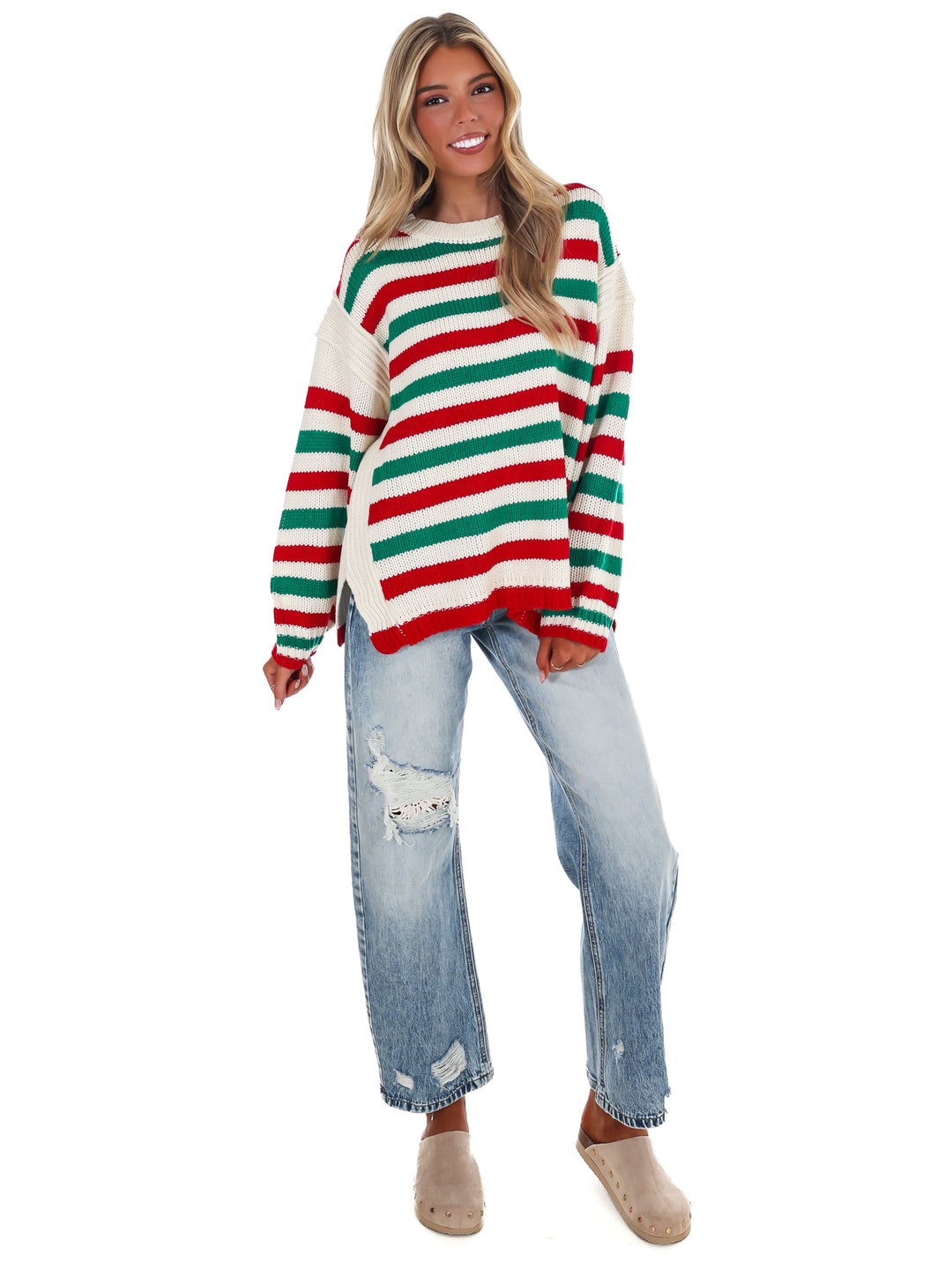 Jolly Days Candy Stripe Sweater