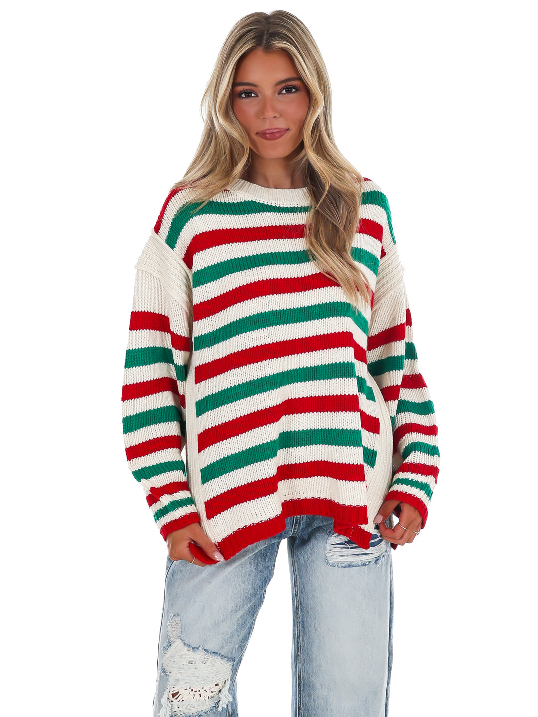 Jolly Days Candy Stripe Sweater