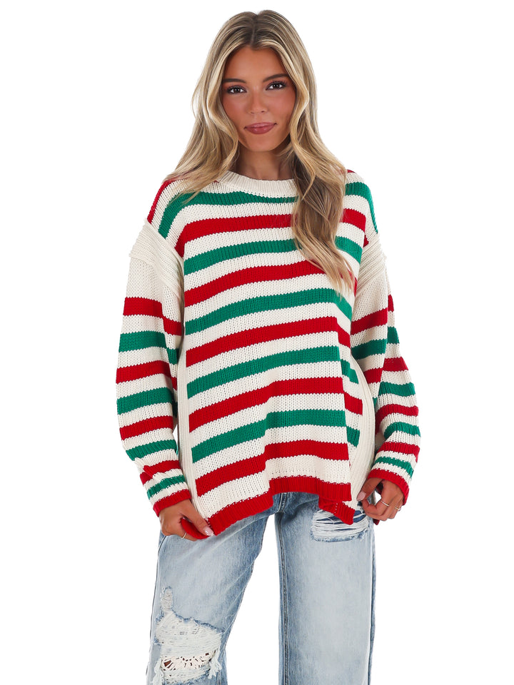 Jolly Days Candy Stripe Sweater