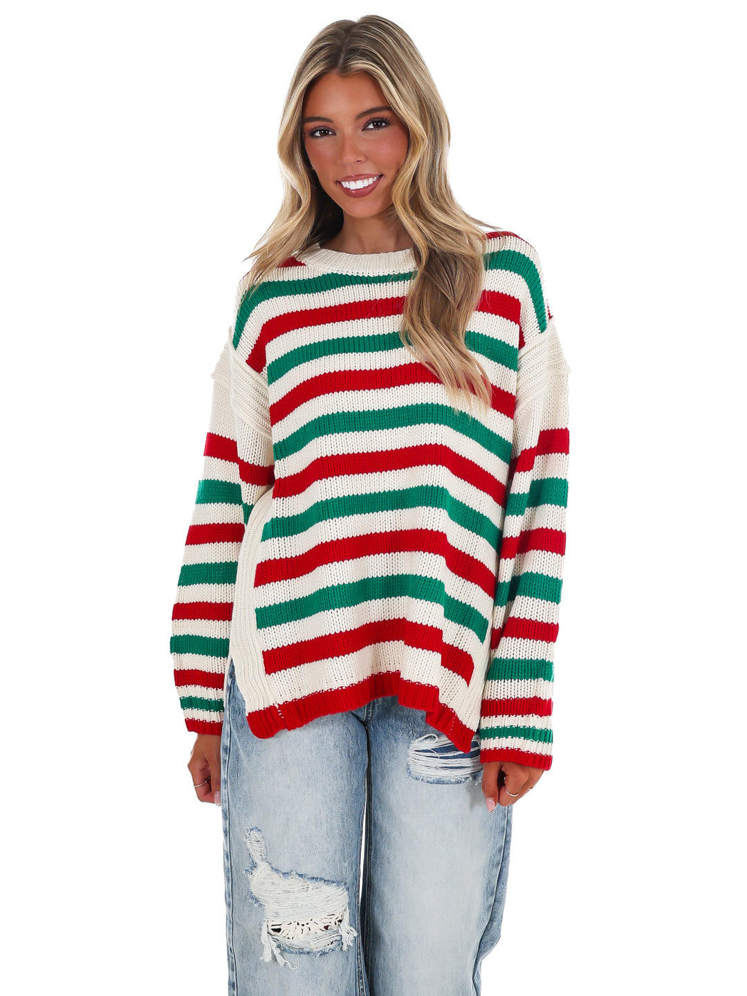 Jolly Days Candy Stripe Sweater