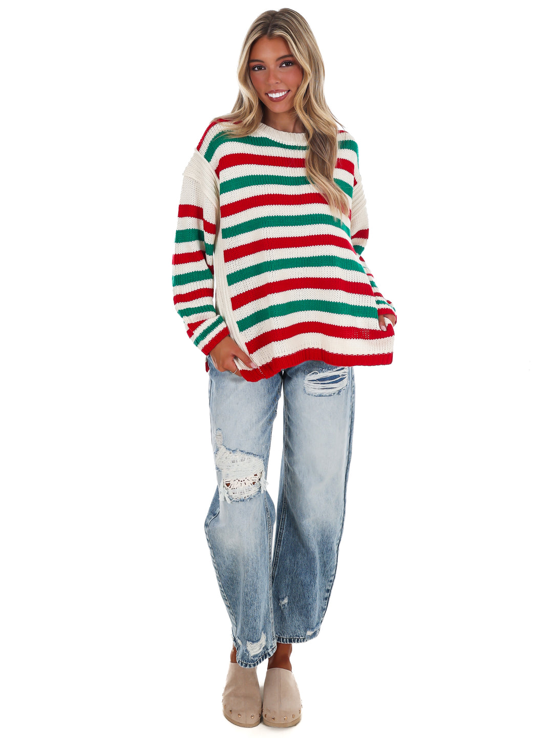 Jolly Days Candy Stripe Sweater
