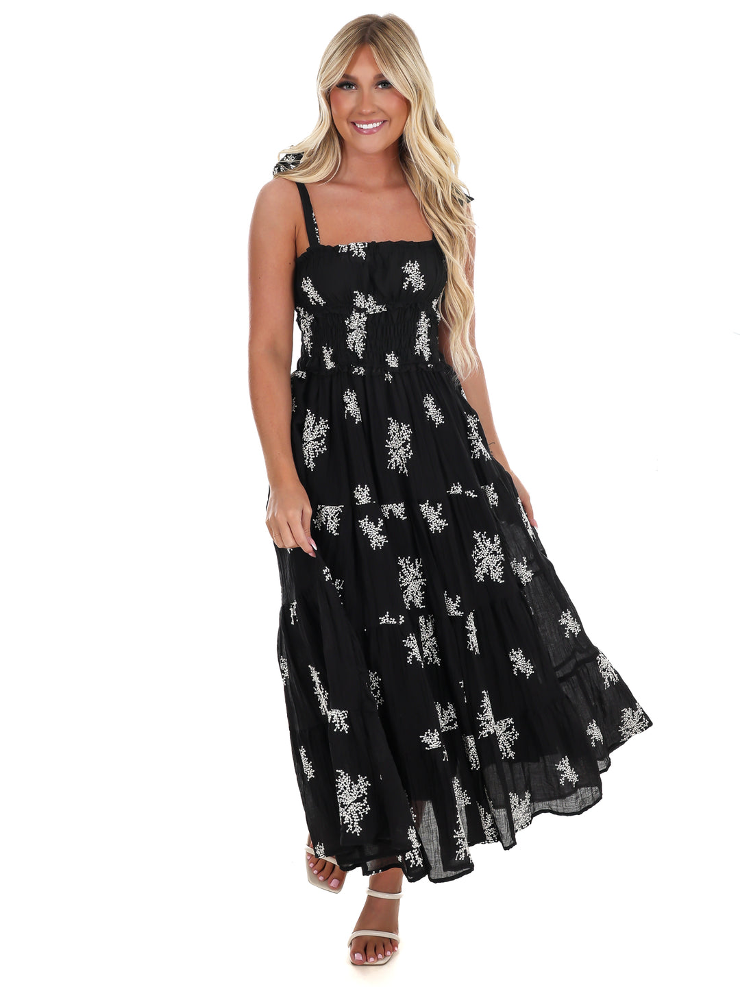 Setting the Scene Embroidered Maxi Dress