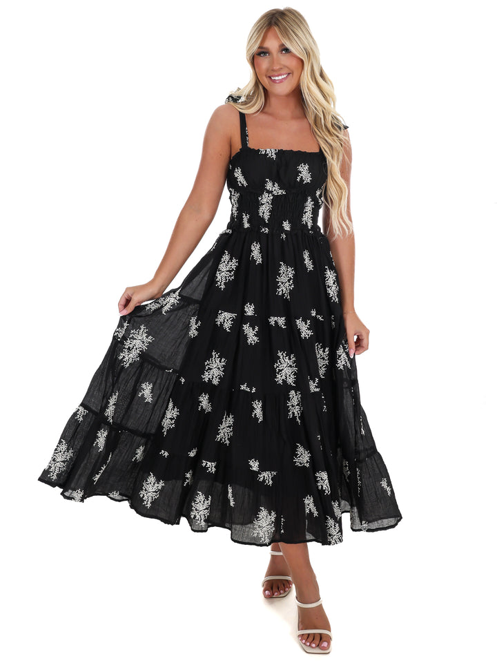 Setting the Scene Embroidered Maxi Dress