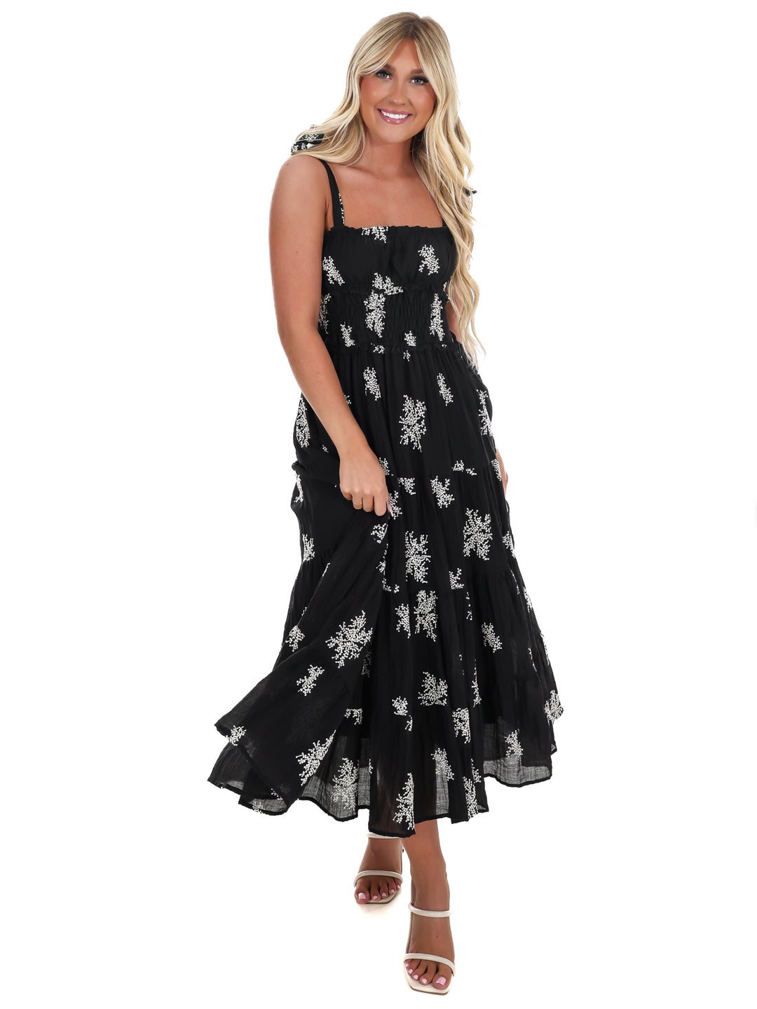 Setting the Scene Embroidered Maxi Dress