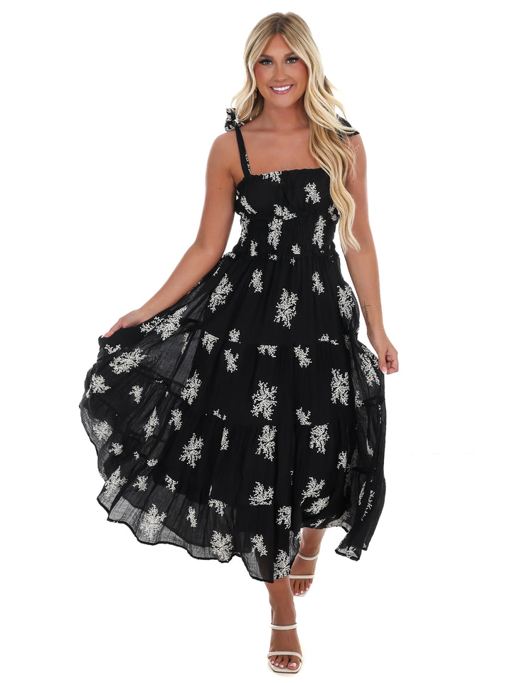 Setting the Scene Embroidered Maxi Dress