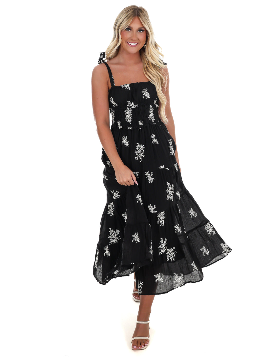 Setting the Scene Embroidered Maxi Dress