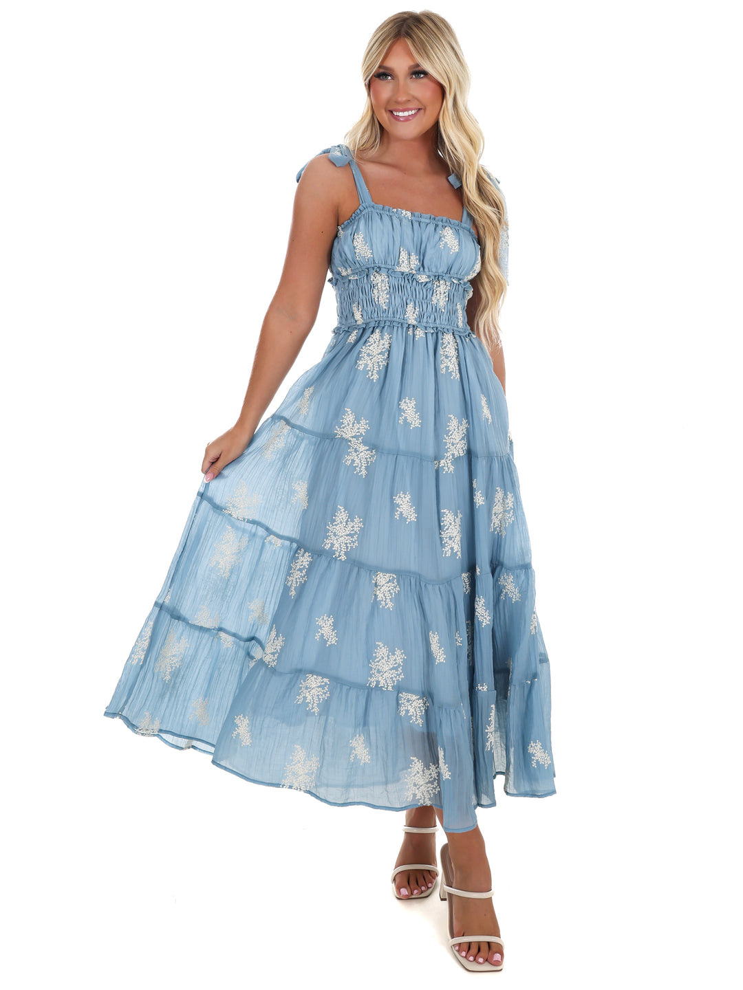 Setting the Scene Embroidered Maxi Dress