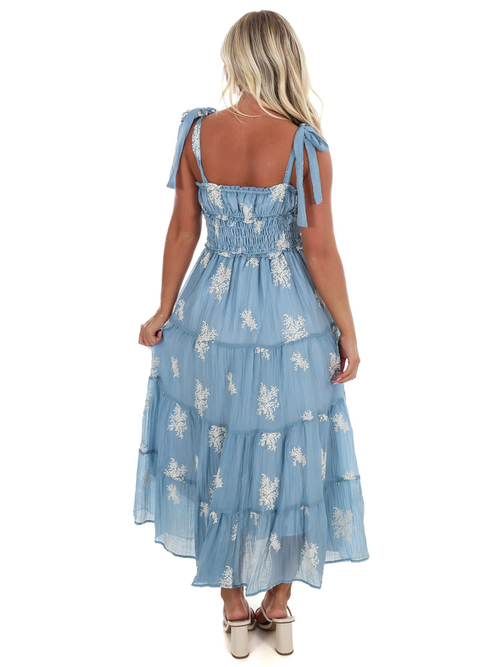 Setting the Scene Embroidered Maxi Dress