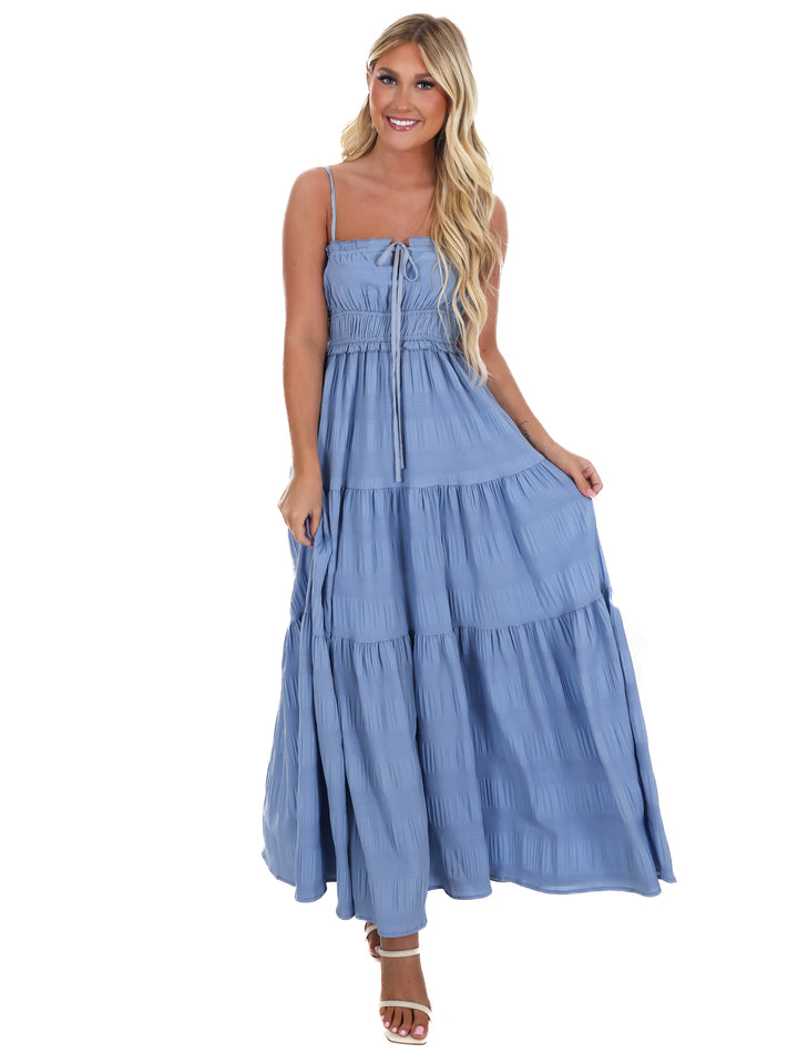 Final Touch Tiered Maxi Dress