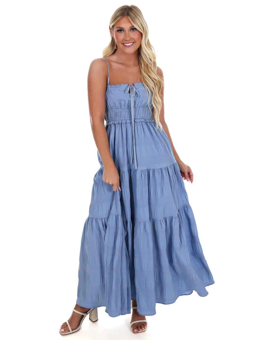 Final Touch Tiered Maxi Dress