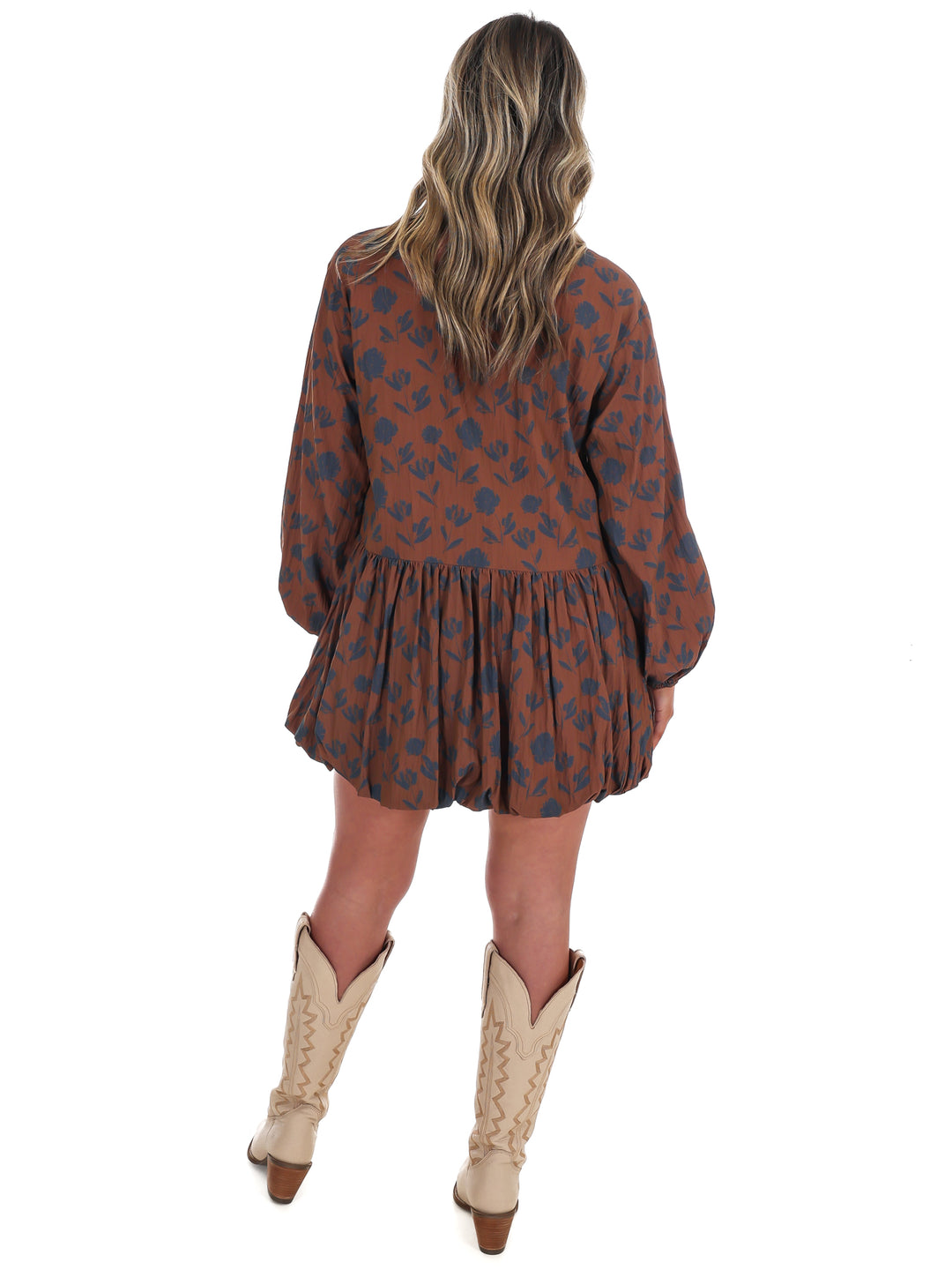 Rosalie Print Bubble Mini Dress