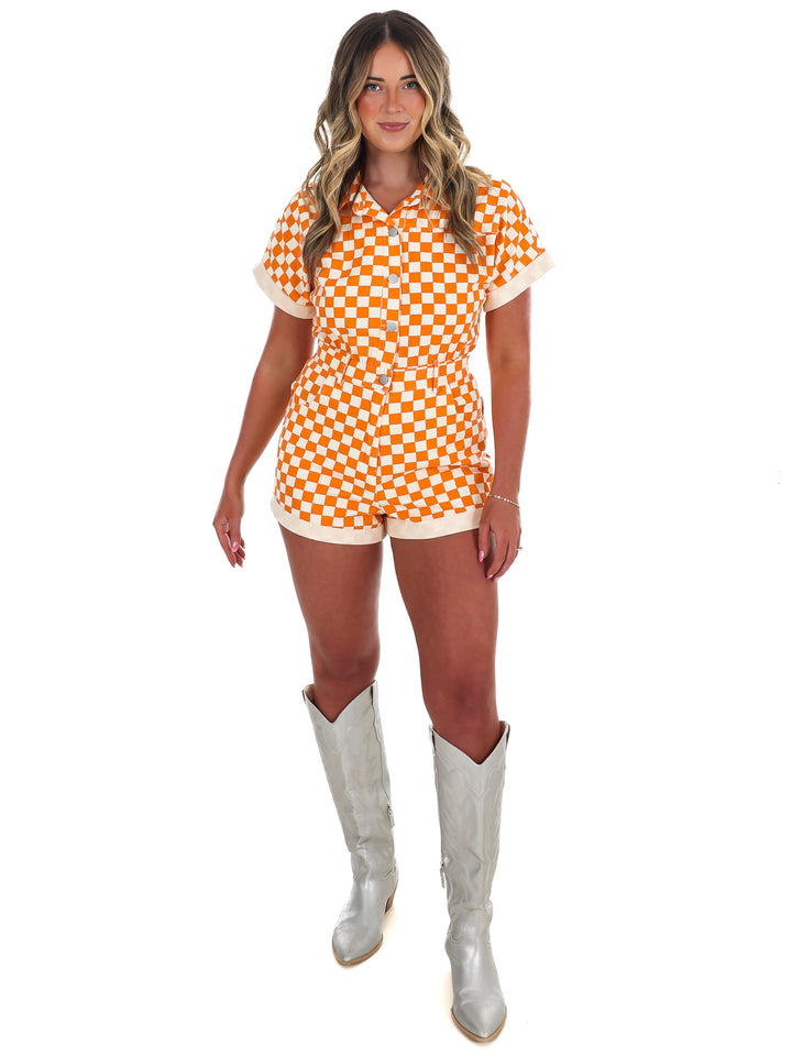 Gameday Fit Check Denim Romper