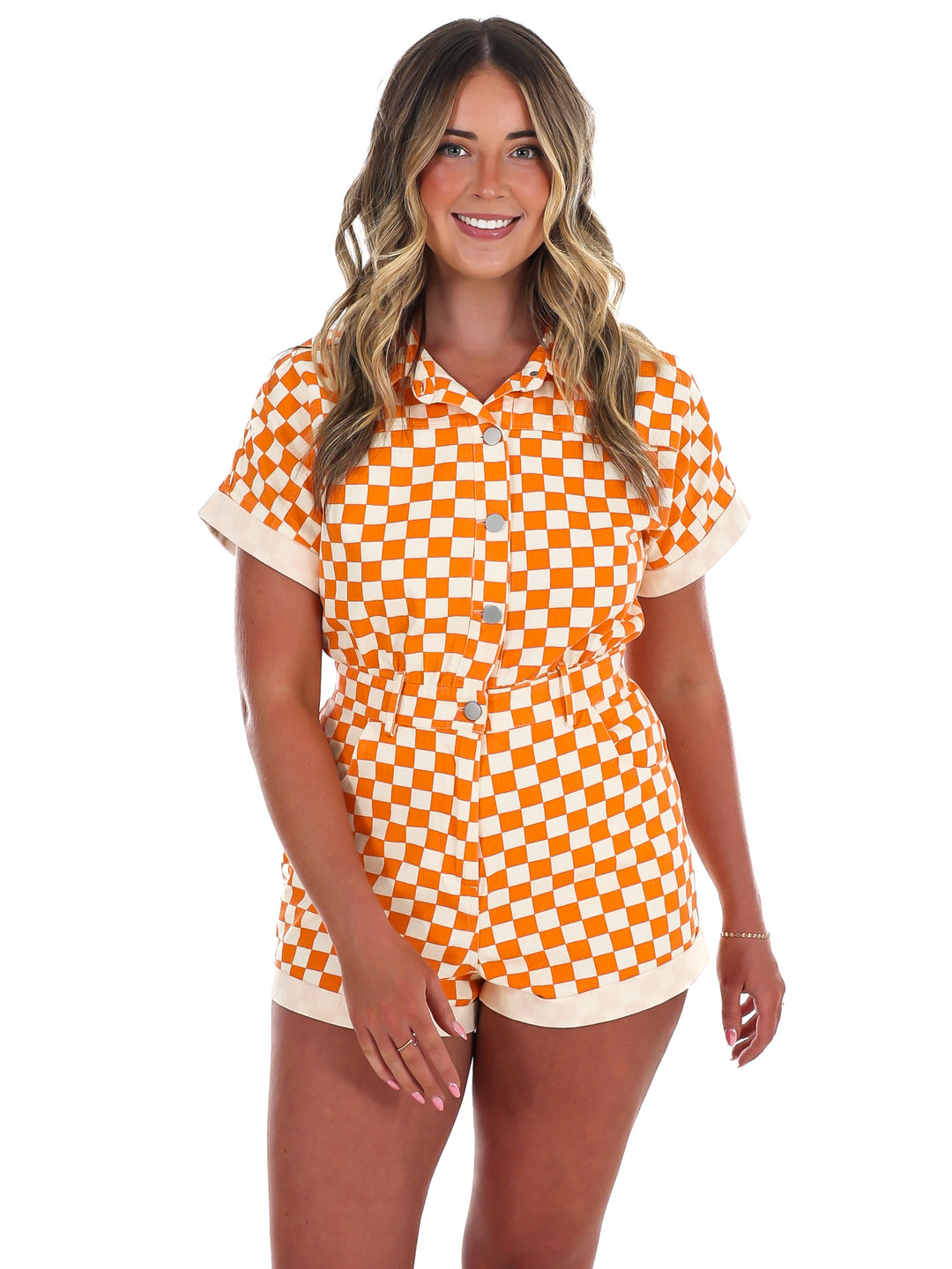 Gameday Fit Check Denim Romper