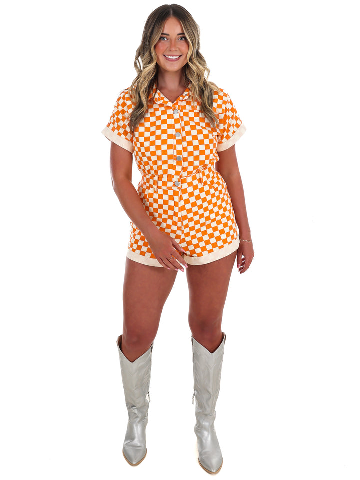 Gameday Fit Check Denim Romper