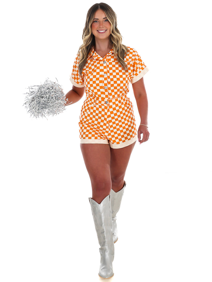 Gameday Fit Check Denim Romper