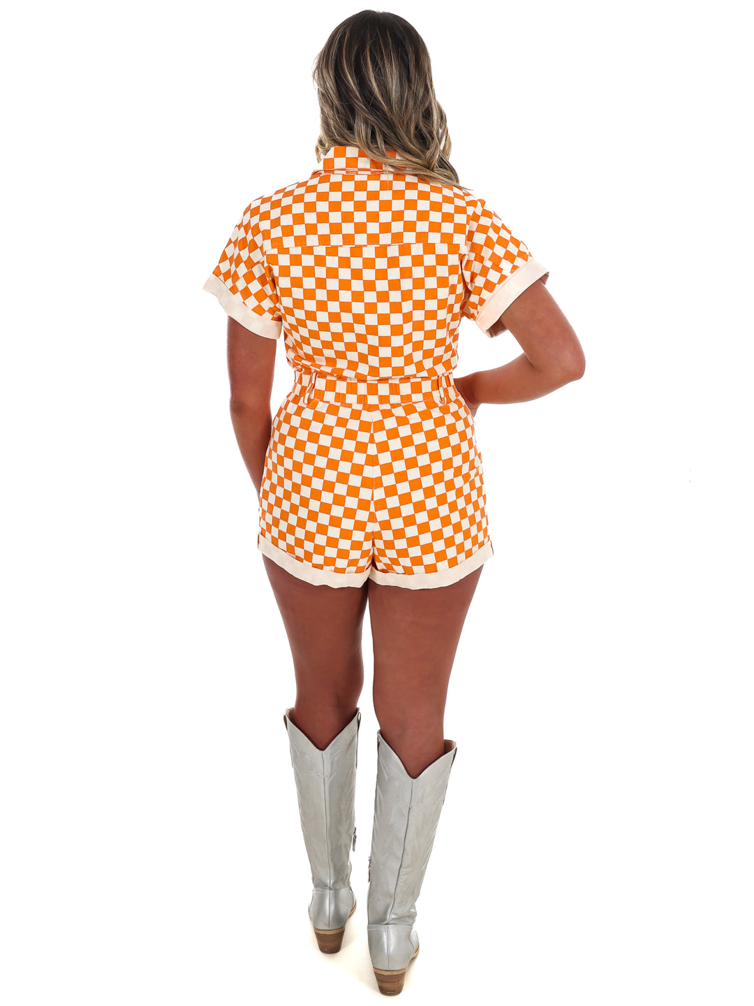 Gameday Fit Check Denim Romper