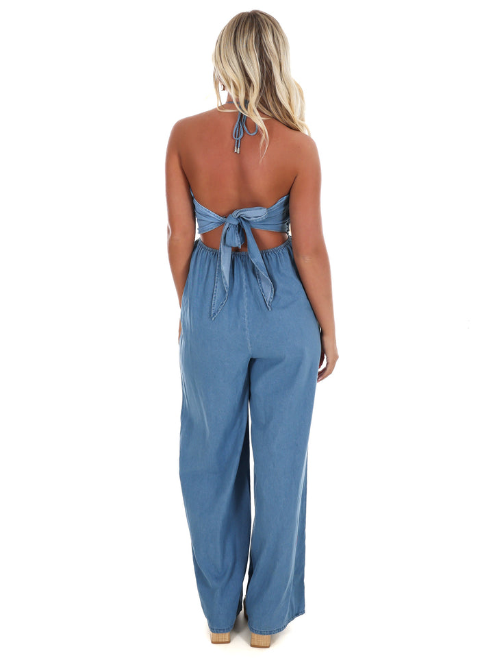 Take Time Off Halter Jumpsuit