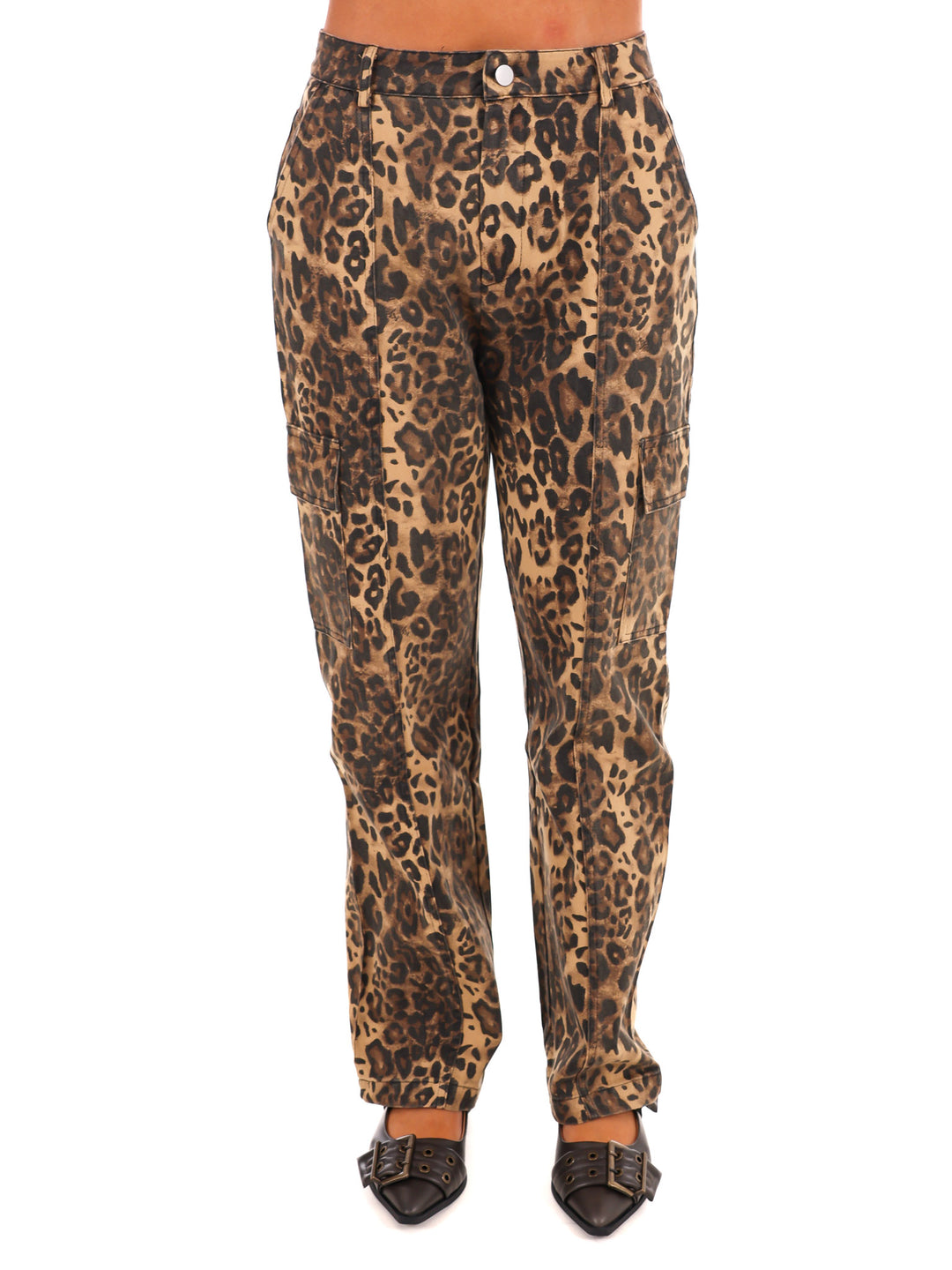 Urban Jungle Leopard Straight Cargo Pants