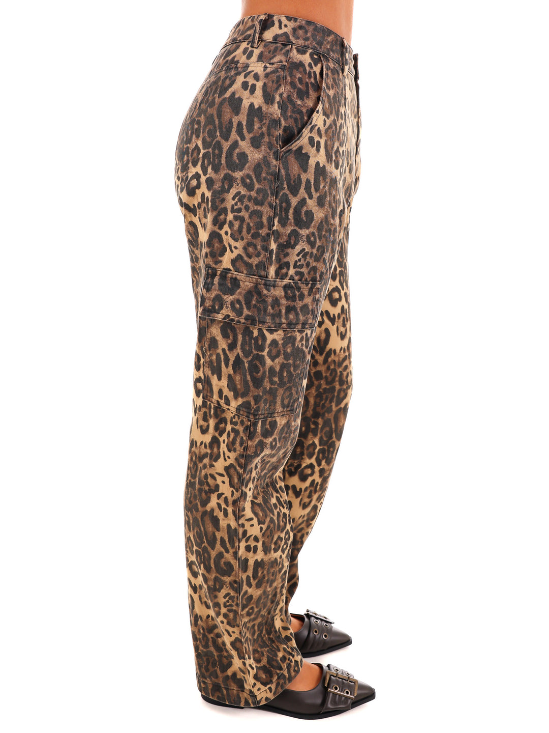 Urban Jungle Leopard Straight Cargo Pants