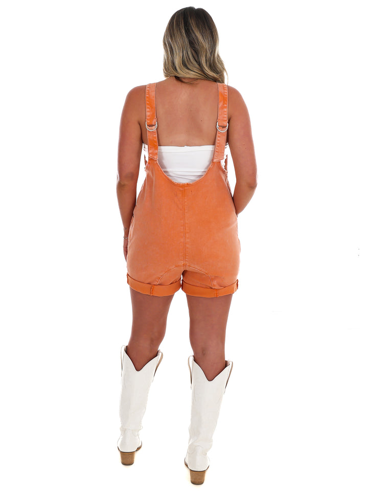 Halftime Hype Denim Romper