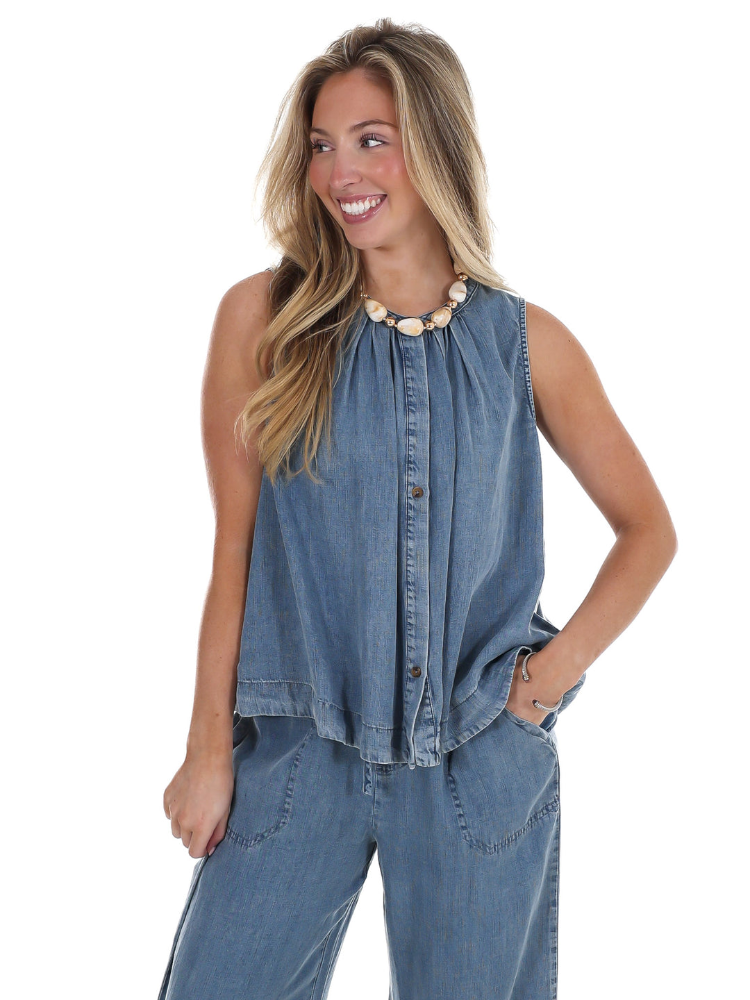 Someone Else Denim Top
