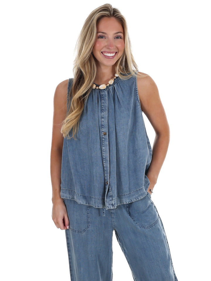 Someone Else Denim Top