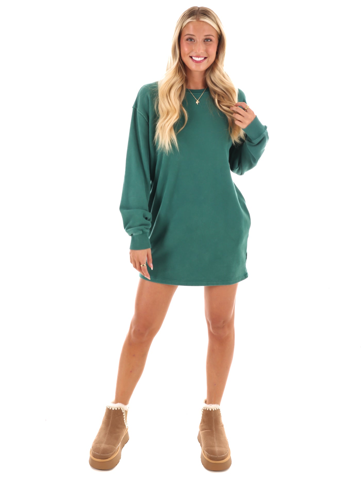 Relaxed Fit Sweatshirt Dress