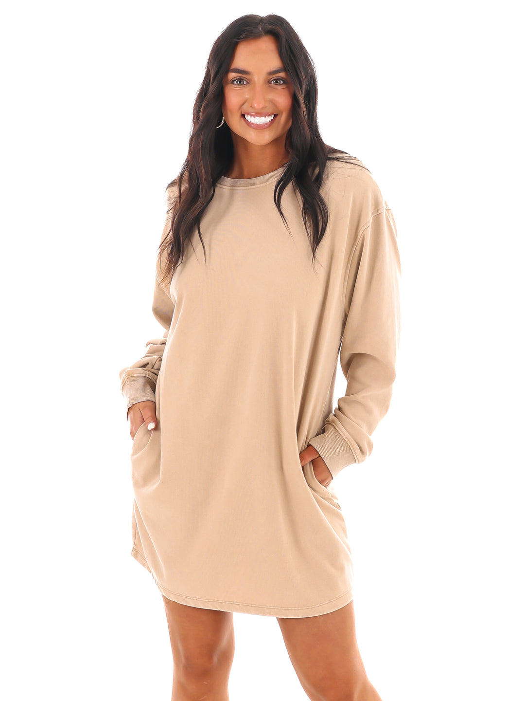 Relaxed Fit Sweatshirt Dress