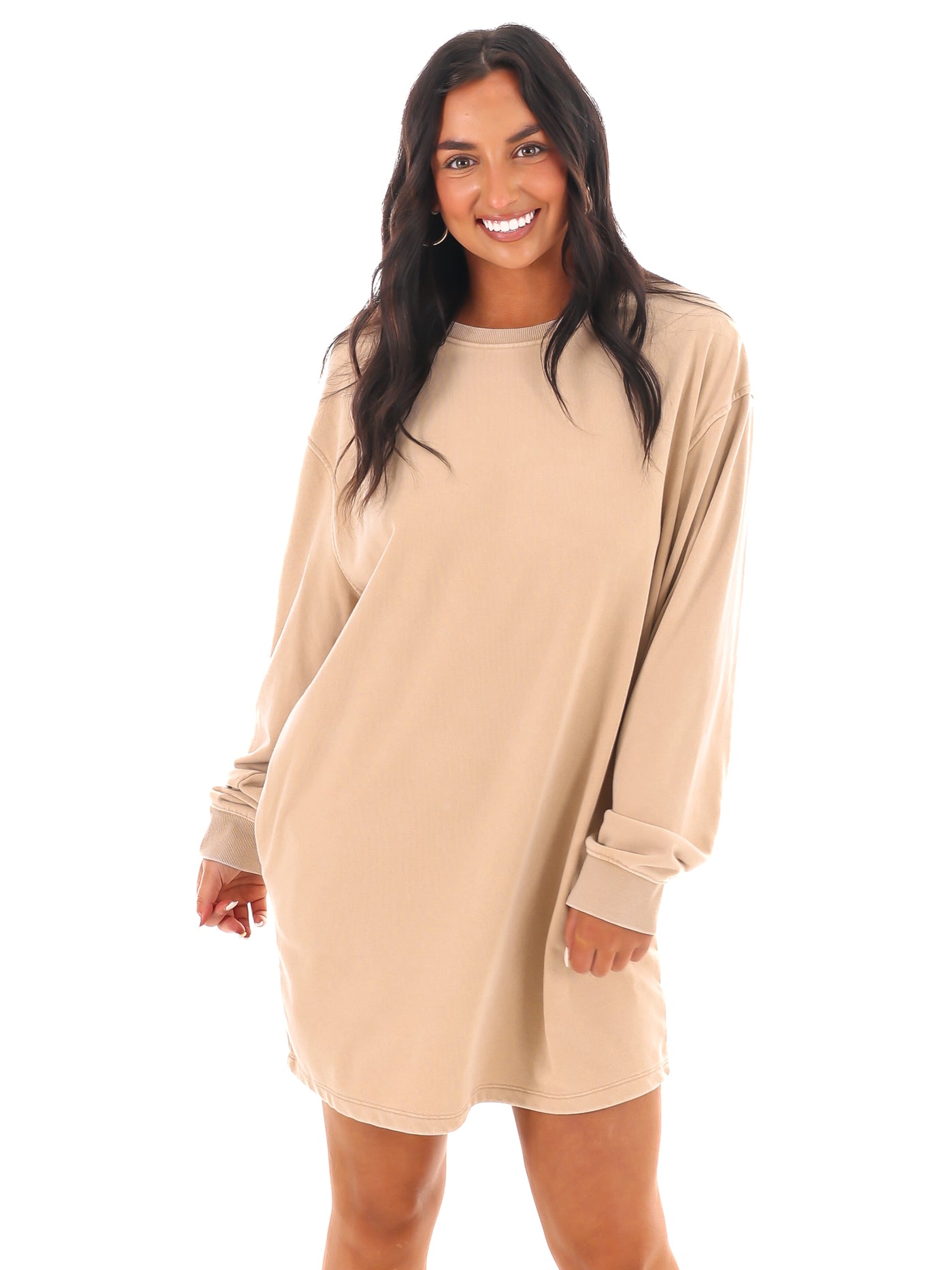 Relaxed Fit Sweatshirt Dress