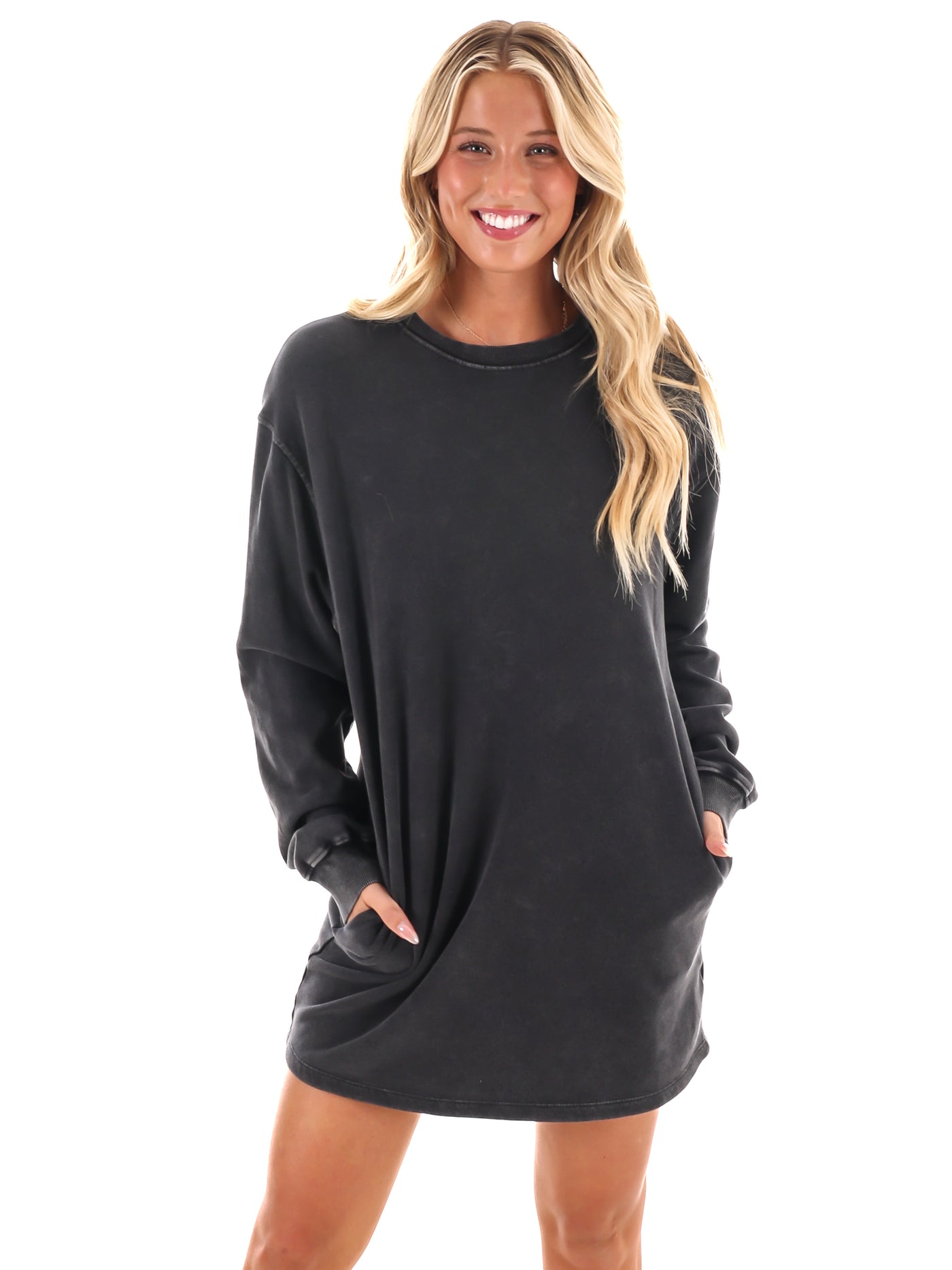 Relaxed Fit Sweatshirt Dress