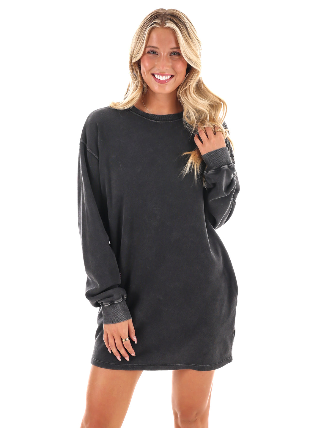 Relaxed Fit Sweatshirt Dress