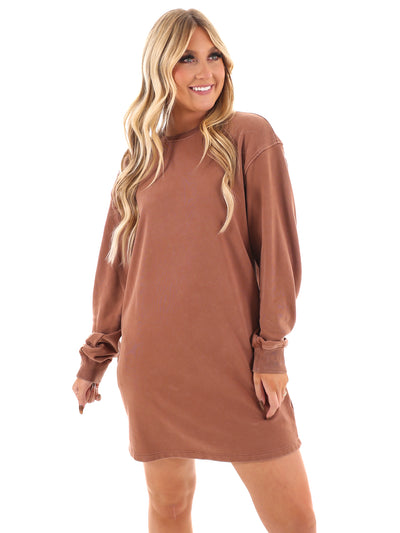 Relaxed Fit Sweatshirt Dress