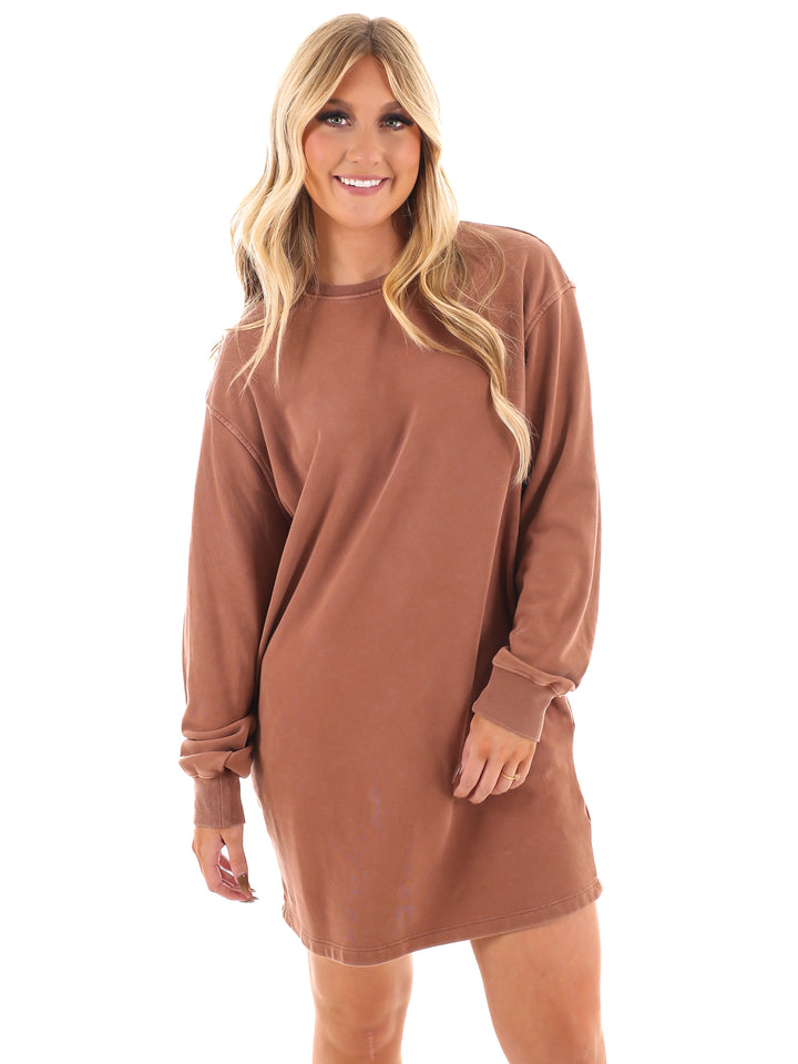 Relaxed Fit Sweatshirt Dress