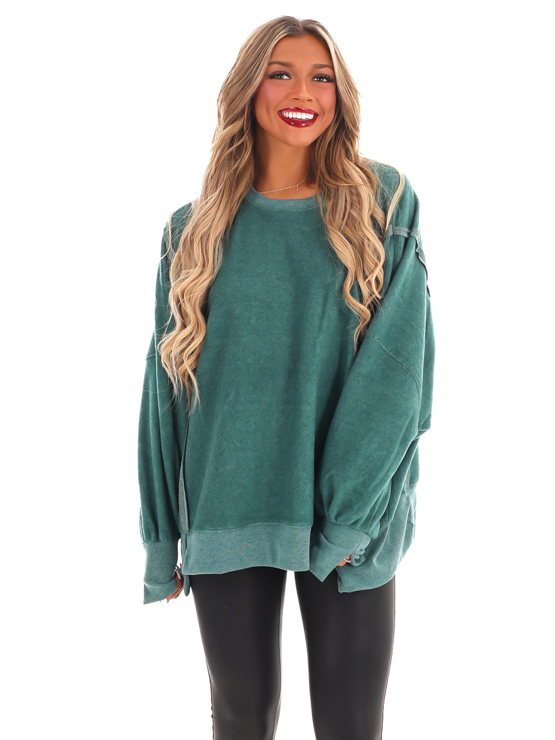 Fuzzy Feels Oversized Sweatshirt Doorbuster