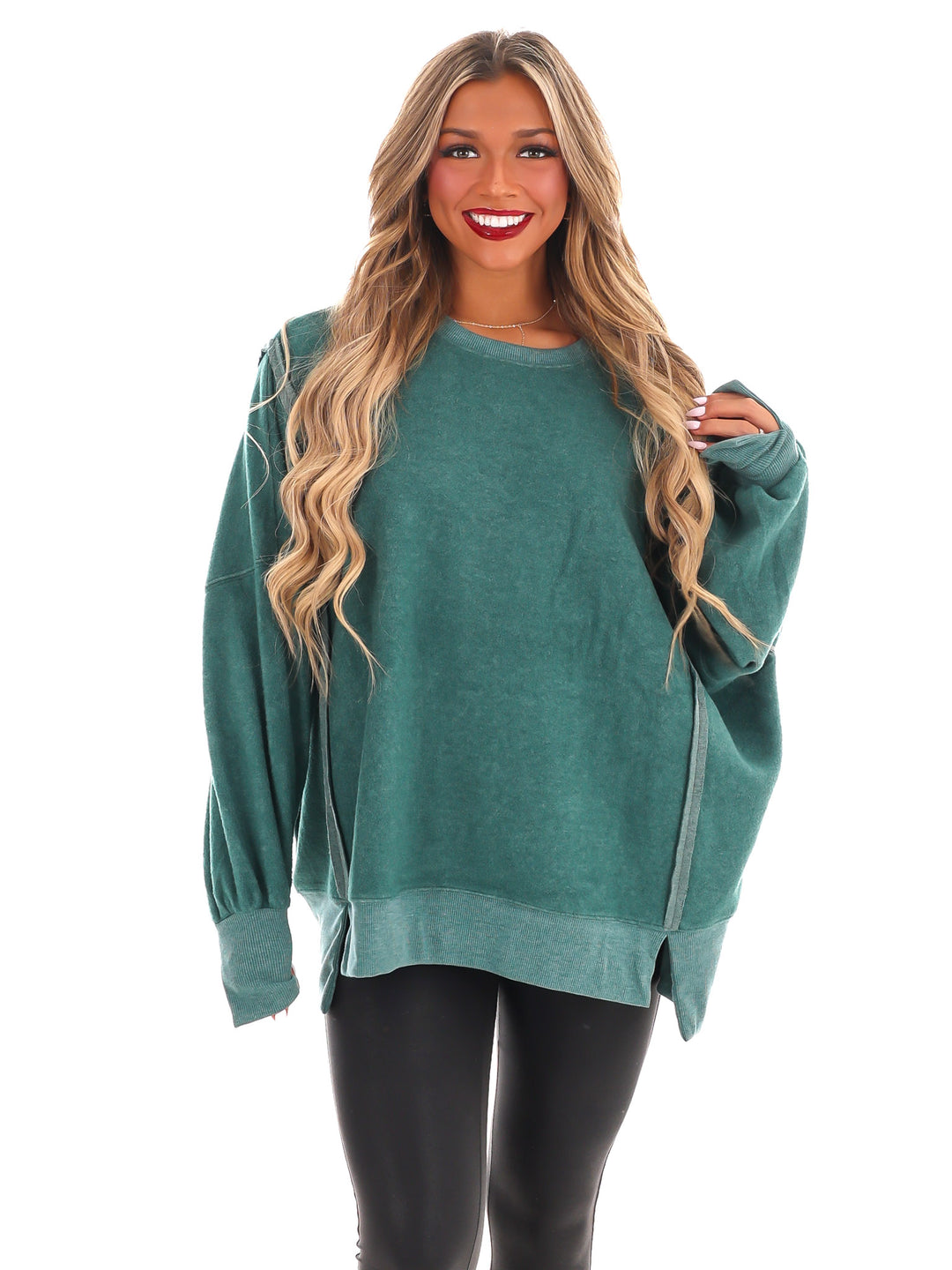 Fuzzy Feels Oversized Sweatshirt Doorbuster