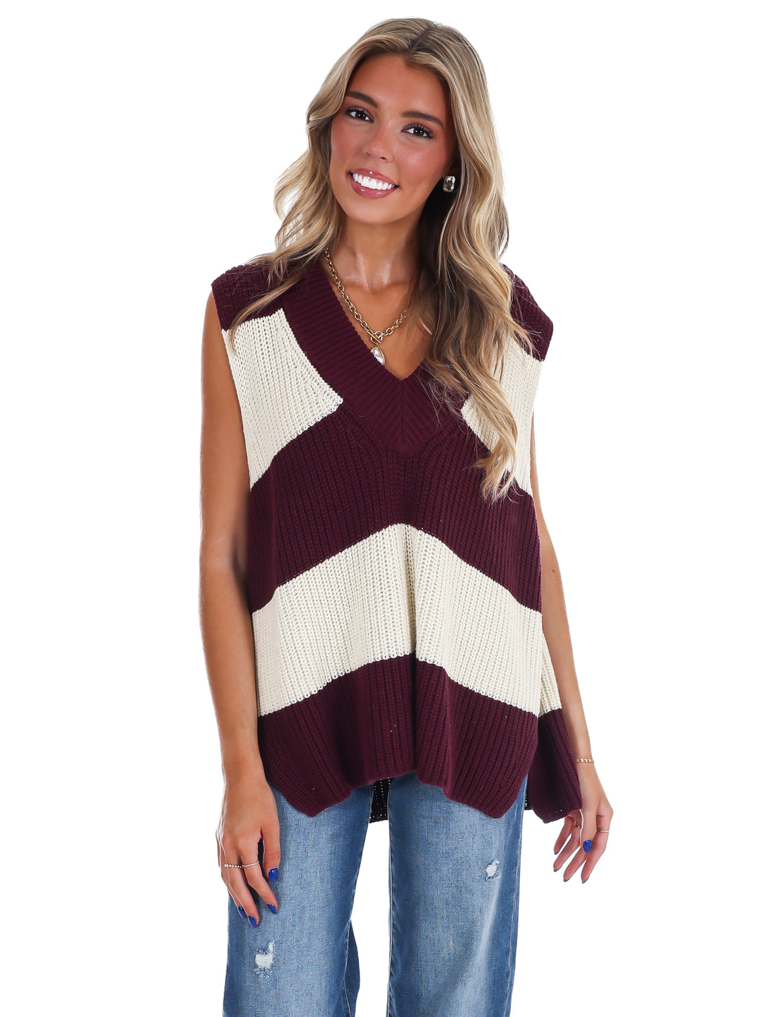 Market Days V-Neck Sweater