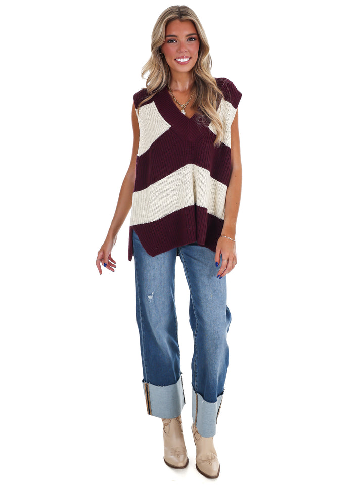 Market Days V-Neck Sweater