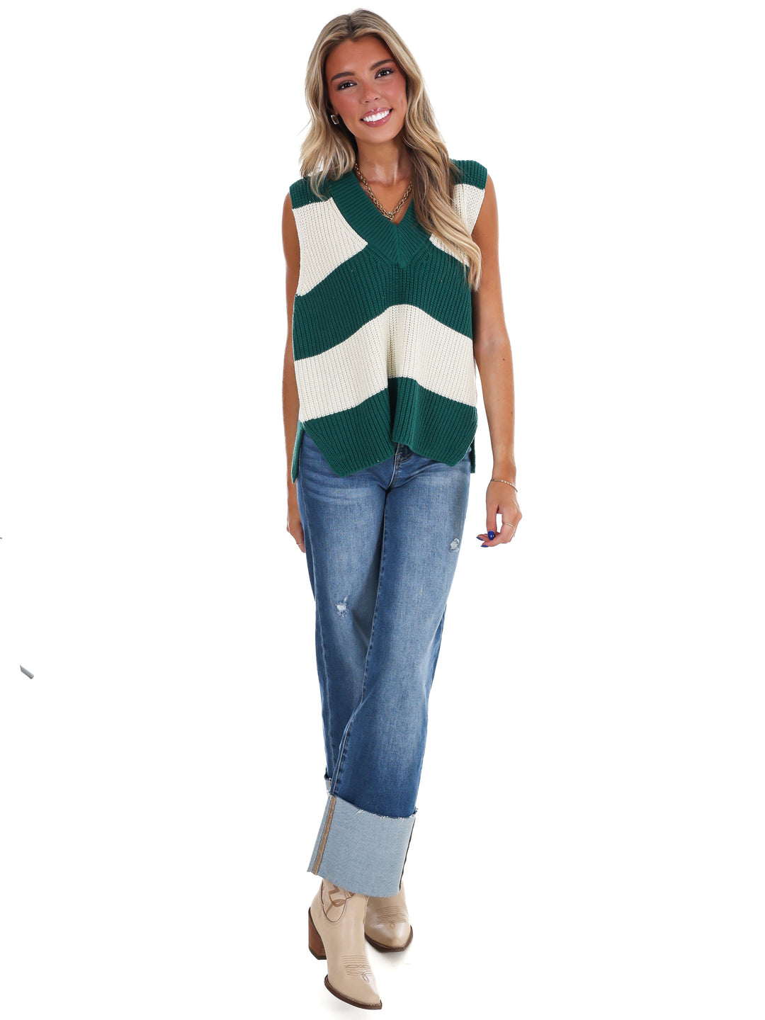 Market Days V-Neck Sweater
